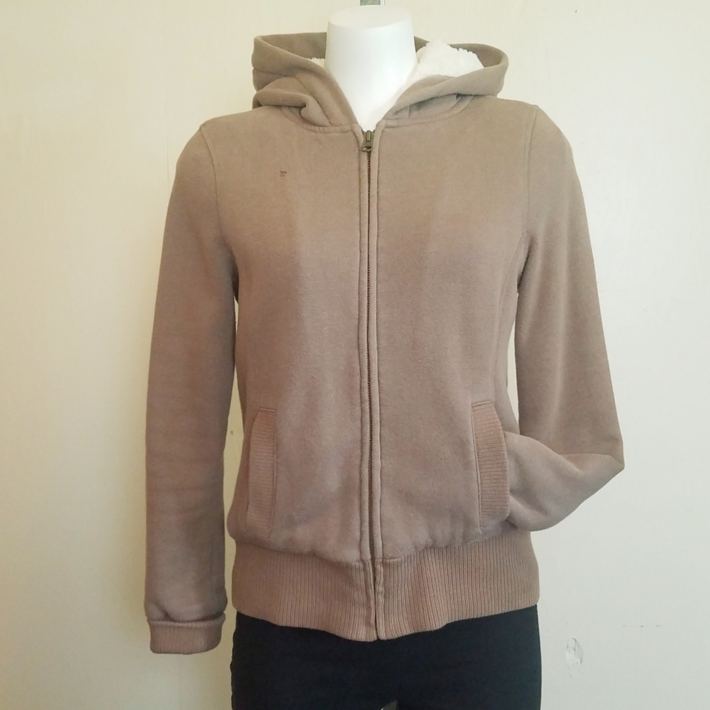Hoodie Bomber Faux Fur Lined Jacket